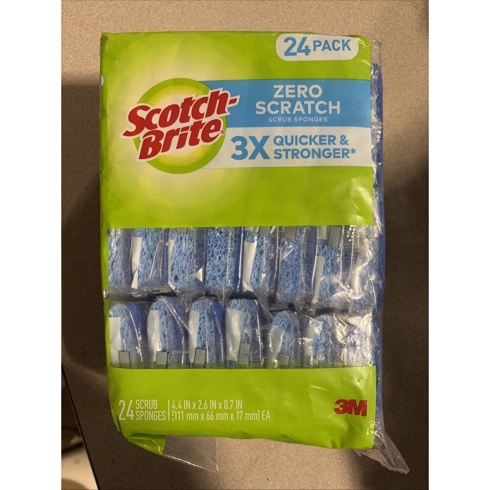 Scotch-Brite Heavy Duty Scrub Sponges 23 Wrapped Sponges, 23 Individual Spongs